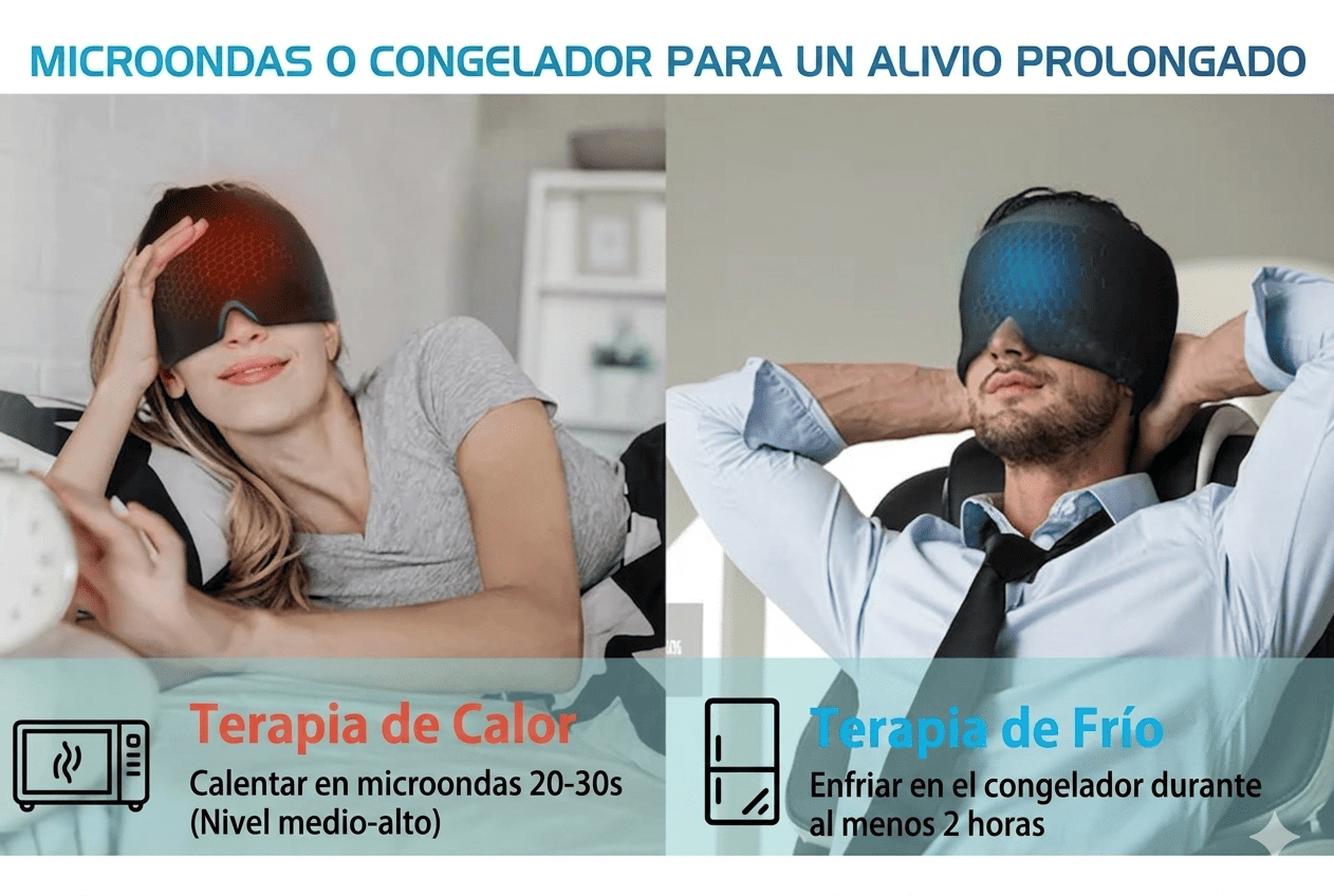 Gorro de Terapia Dual: Elimina el Dolor de Cabeza Sin Medicamentos
