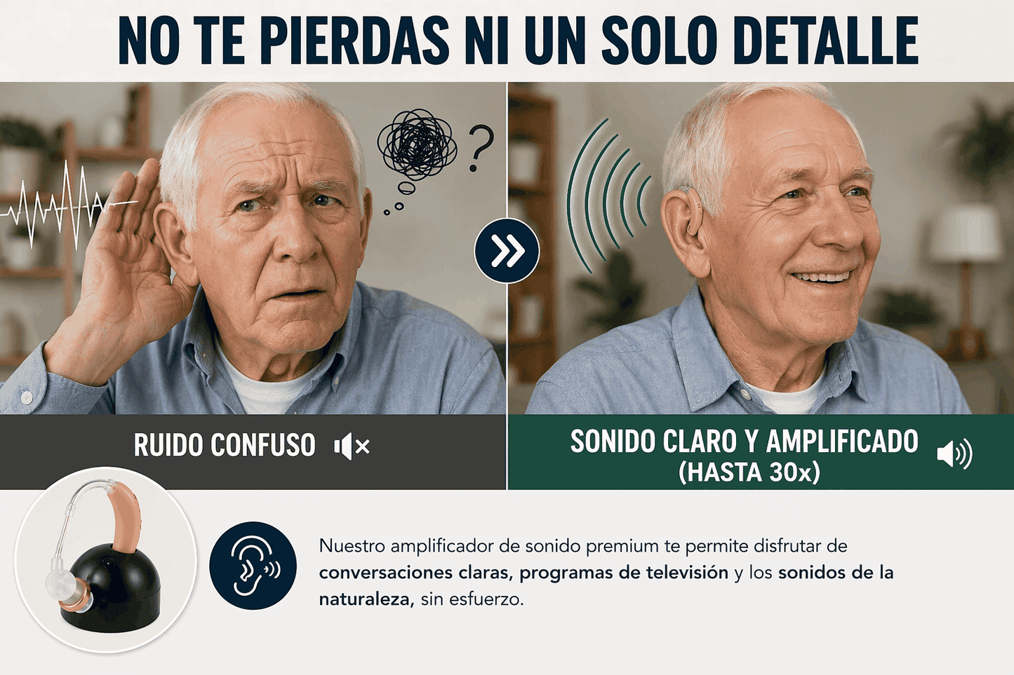 Escucha 30 Veces Mejor y Sin Pilas